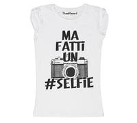 New T-Shirt Donna Fiammata Ma Fatti Un Selfie Idea Regalo
