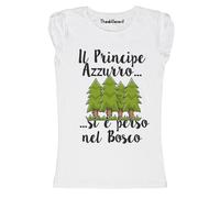 New T-Shirt Donna Fiammata Principe Si È Perso Nel Bosco Idea Regalo
