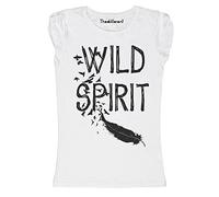 New T-Shirt Donna Fiammata Wild Spirit Piuma Spirito Libero Idea Regalo