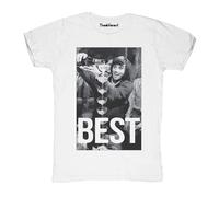New T-Shirt Fiammata Uomo Best Champagne Bicchieri Idea Regalo