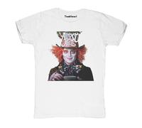 New T-Shirt Fiammata Uomo Cappellaio Matto Idea Regalo