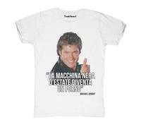 New T-Shirt Fiammata Uomo Cit. La Macchina Nera Idea Regalo
