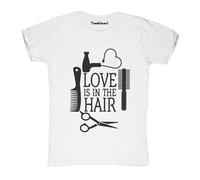 New T-Shirt Fiammata Uomo Love Is In The Hair Idea Regalo