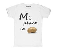 New T-Shirt Fiammata Uomo Mi Piace La Patata Idea Regalo