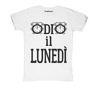 New T-Shirt Fiammata Uomo Odio Il Lunedi Idea Regalo