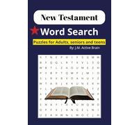 New Testament Word Search Puzzle Book: Word Searches with Easy to Read Print about New Testament, Scriptures, Gospel and More |6 x 9 inches, 110 ... Holiday, Youth Camping and Free Times