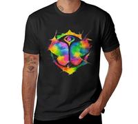 New Tomorrowland Watercolor T-Shirt Anime t-Shirt New Edition t Shirt Mens Graphic t-Shirts Big And Tall Black M