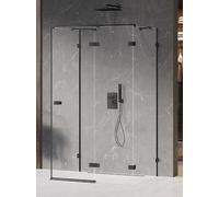 New Trendy Avexa Black box doccia 120x70 cm rettangolare nero opaca/vetro trasparente EXK-2649