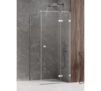 New Trendy Avexa box doccia 110x80 cm rettangolare cromo lucida/vetro trasparente EXK-1494