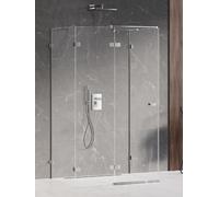 New Trendy Avexa box doccia 80x70 cm rettangolare cromo lucida/vetro trasparente EXK-2443