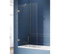 New Trendy Avexa Gold parete vasca 70 cm 1 anta oro spazzolata/vetro trasparente EXK-2006