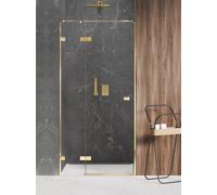 New Trendy Avexa Gold Shine porta doccia 110 cm a battente oro lucida/vetro trasparente EXK-1637