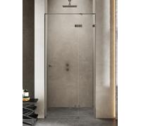 New Trendy Avexa Gunmetal Brushed porta doccia 80 cm a battente grafite spazzolata/vetro trasparente EXK-3245