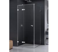 New Trendy Eventa box doccia 80x70 cm rettangolare cromo lucida/vetro trasparente EXK-4468
