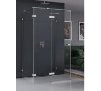 New Trendy Eventa box doccia 90x80 cm rettangolare cromo lucida/vetro trasparente EXK-4577