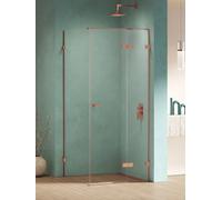 New Trendy Eventa Copper Shine box doccia 110x80 cm rettangolare rame lucida/vetro trasparente EXK-6404