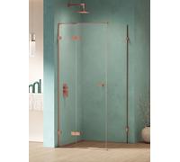 New Trendy Eventa Copper Shine box doccia 120x70 cm rettangolare rame lucida/vetro trasparente EXK-6394