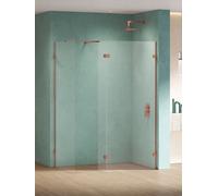 New Trendy Eventa Copper Shine parete doccia walk-in 33 cm rame lucida/vetro trasparente EXK-6560