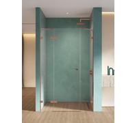 New Trendy Eventa Copper Shine porta doccia 110 cm a battente rame lucida/vetro trasparente EXK-6362