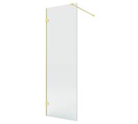 New Trendy Eventa Gold Brushed parete doccia walk-in 70 cm oro spazzolata/vetro trasparente EXK-8390