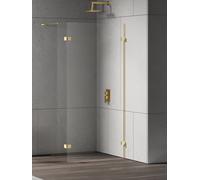 New Trendy Eventa Gold Shine parete doccia walk-in 110 cm oro lucida/vetro trasparente EXK-4854
