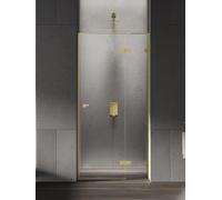 New Trendy Eventa Gold Shine porta doccia 90 cm a battente oro lucida/vetro trasparente EXK-4674