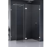 New Trendy Eventa parete doccia walk-in 80 cm cromo lucida/vetro trasparente EXK-4643