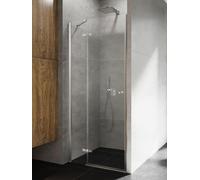 New Trendy Kalibra porta doccia 80 cm a battente cromo lucida/vetro trasparente D-1001A