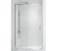 New Trendy New Corrina porta doccia 130 cm scorrevole alluminio lucida/vetro trasparente D-0251A