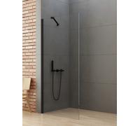 New Trendy New Soleo Black parete doccia walk-in 80 cm nero opaca/vetro trasparente K-0768