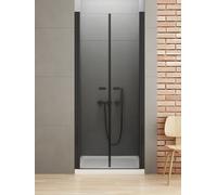 New Trendy New Soleo Black porta doccia 170 cm a battente nero opaca/vetro trasparente D-0250A