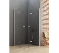 New Trendy New Soleo box doccia 100x100 cm quadrato cromo lucida/vetro trasparente D-0150A/D-0154A