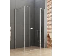 New Trendy New Soleo box doccia 110x70 cm rettangolare cromo lucida/vetro trasparente K-0643