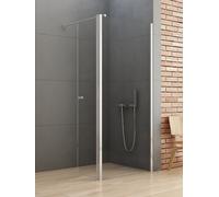 New Trendy New Soleo parete doccia walk-in 80 cm cromo lucida/vetro trasparente K-0341