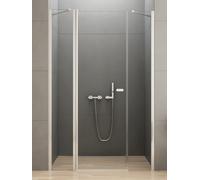 New Trendy New Soleo porta doccia 140 cm a battente cromo lucida/vetro trasparente D-0174A