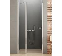 New Trendy New Soleo porta doccia 90 cm a battente cromo lucida/vetro trasparente D-0155A-WK