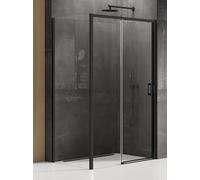 New Trendy Prime Black box doccia 130x80 cm rettangolare nero opaca/vetro trasparente K-1289