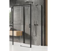 New Trendy Prime Black box doccia 140x70 cm rettangolare nero opaca/vetro trasparente K-0924