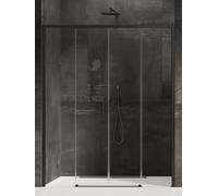 New Trendy Prime Black porta doccia 160 cm scorrevole nero opaca/vetro trasparente D-0343A