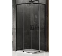 New Trendy Prime box doccia 110x90 cm rettangolare nero opaca/vetro trasparente D-0318A/D-0315A