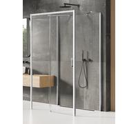 New Trendy Prime box doccia 130x70 cm rettangolare cromo lucida/vetro trasparente K-0824