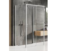 New Trendy Prime box doccia 130x70 cm rettangolare cromo lucida/vetro trasparente K-0852