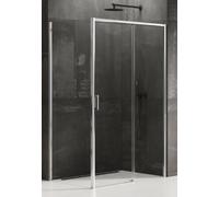 New Trendy Prime box doccia 140x70 cm rettangolare cromo lucida/vetro trasparente D-0307A/D-0122B