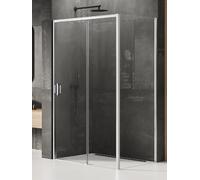 New Trendy Prime box doccia 140x70 cm rettangolare cromo lucida/vetro trasparente K-1240