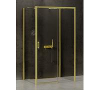 New Trendy Prime Light Gold box doccia 120x80 cm rettangolare oro lucida/vetro trasparente K-1137