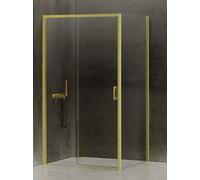 New Trendy Prime Light Gold box doccia 130x70 cm rettangolare oro lucida/vetro trasparente D-0426A/D-0222B