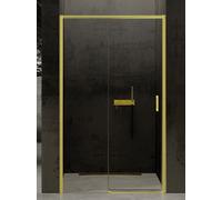 New Trendy Prime Light Gold porta doccia 160 cm scorrevole oro lucida/vetro trasparente D-0432A