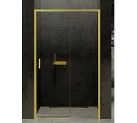 New Trendy Prime Light Gold porta doccia 160 cm scorrevole oro lucida/vetro trasparente D-0433A