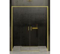 New Trendy Prime Light Gold porta doccia 180 cm scorrevole oro lucida/vetro trasparente D-0447A