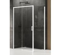 New Trendy Prime White box doccia 130x80 cm rettangolare bianco opaca/vetro trasparente D-0406A/D-0219B